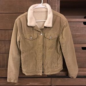 Brandy Melville Elisha Fur Corduroy Jacket